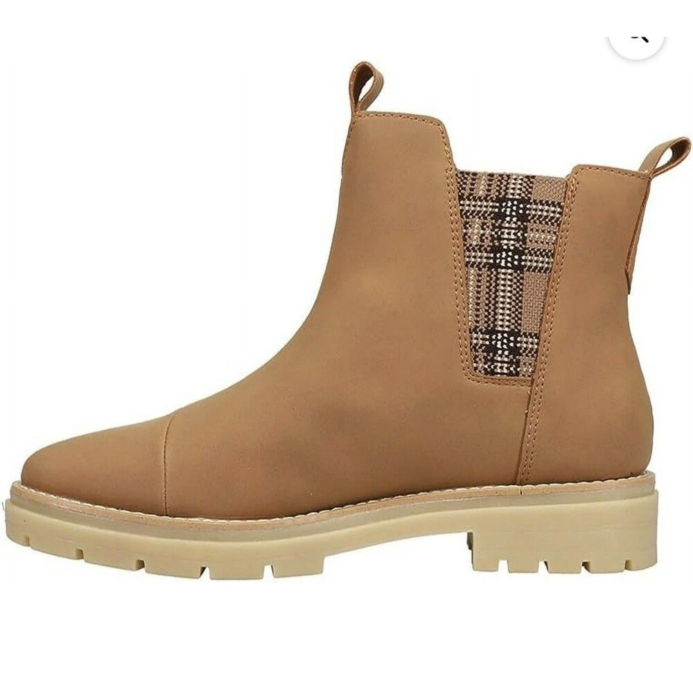 Toms Skylar Women's Chelsea Boots Size 11 Toffee Nubuck Pull On Casual New